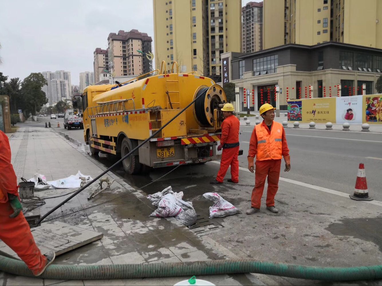 香河排污管道清淤-管道清洗