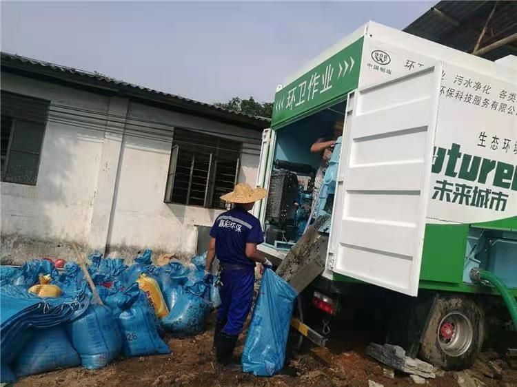 香河工业污泥压干处理